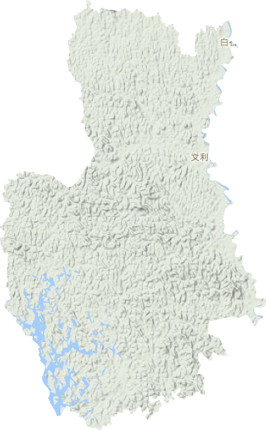 文利镇地形地图