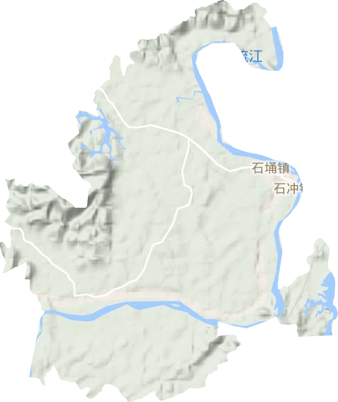 石埇镇地形地图