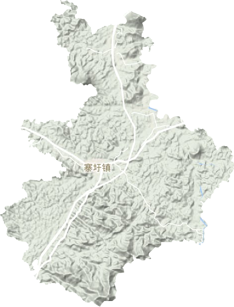 寨圩镇地形地图