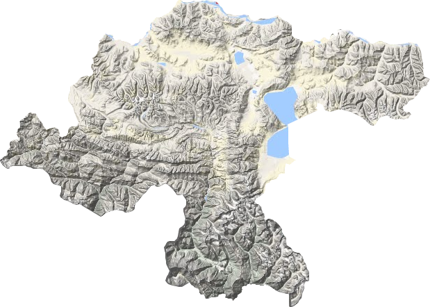 吉隆县地形地图
