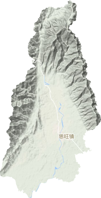 思旺镇地形地图
