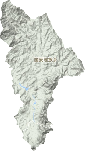 国安瑶族乡地形地图