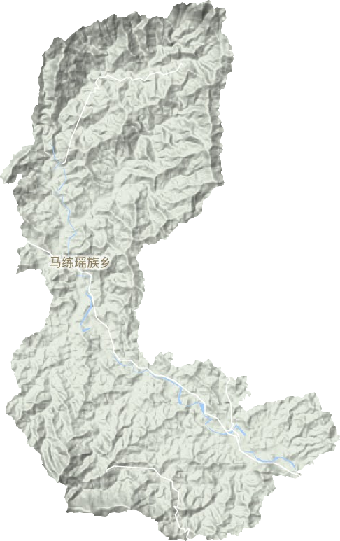 马练瑶族乡地形地图