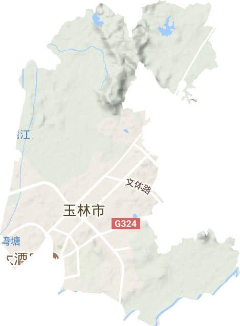 名山街道地形地图