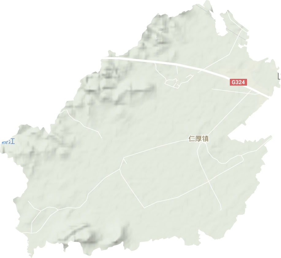 仁厚镇地形地图