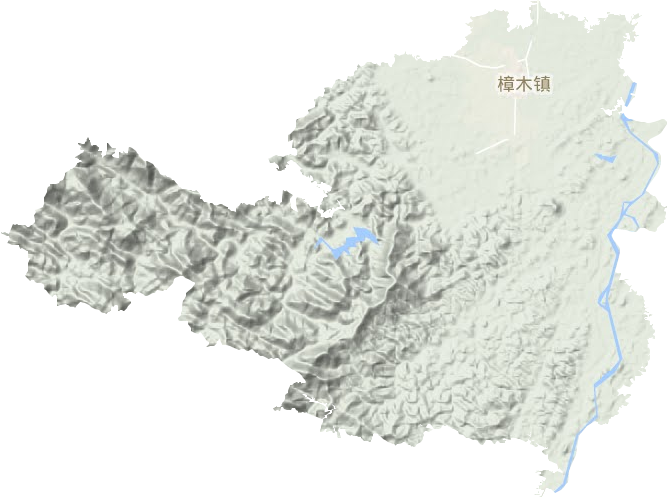 樟木镇地形地图