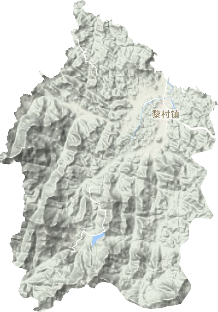 黎村镇地形地图