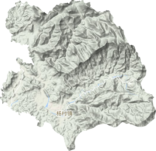 杨村镇地形地图