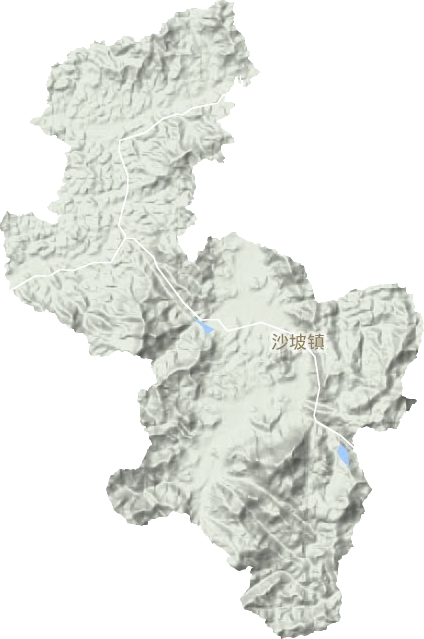 沙坡镇地形地图