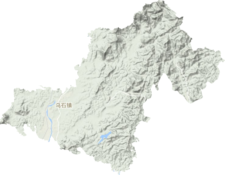 乌石镇地形地图