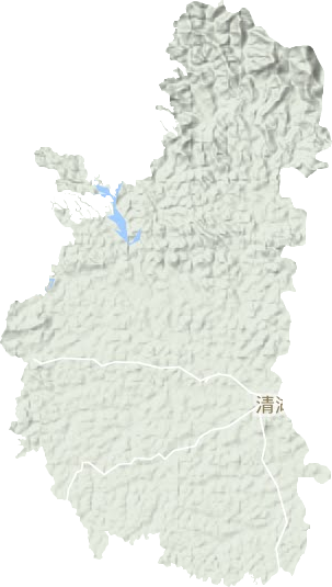 清湖镇地形地图