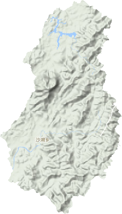 沙湖镇地形地图