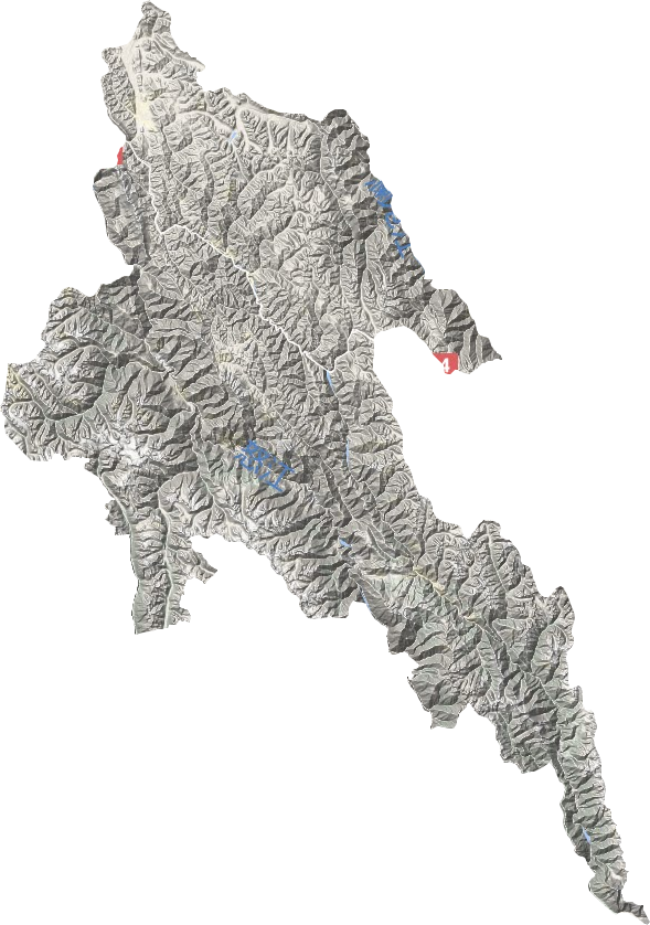 左贡县地形地图