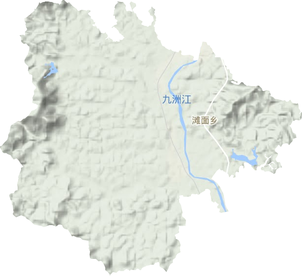 滩面镇地形地图