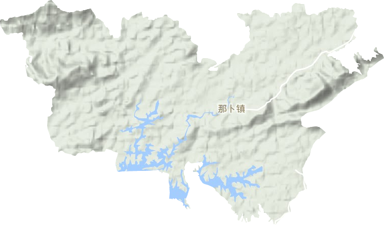 那卜镇地形地图