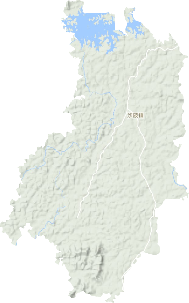 沙陂镇地形地图