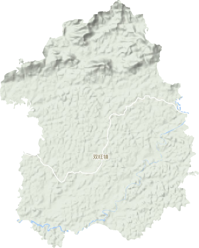 双旺镇地形地图