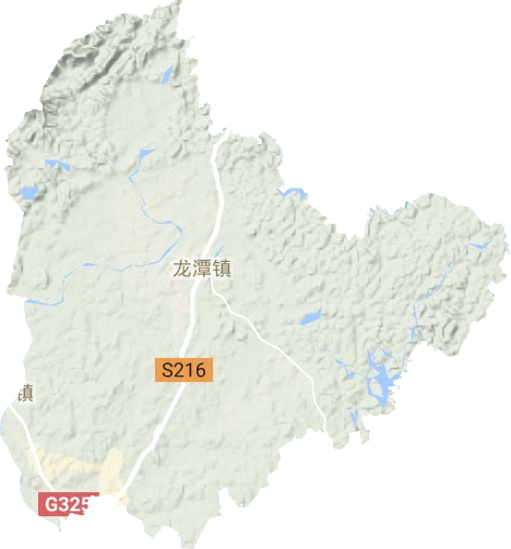 龙潭镇地形地图