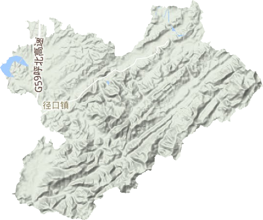 径口镇地形地图