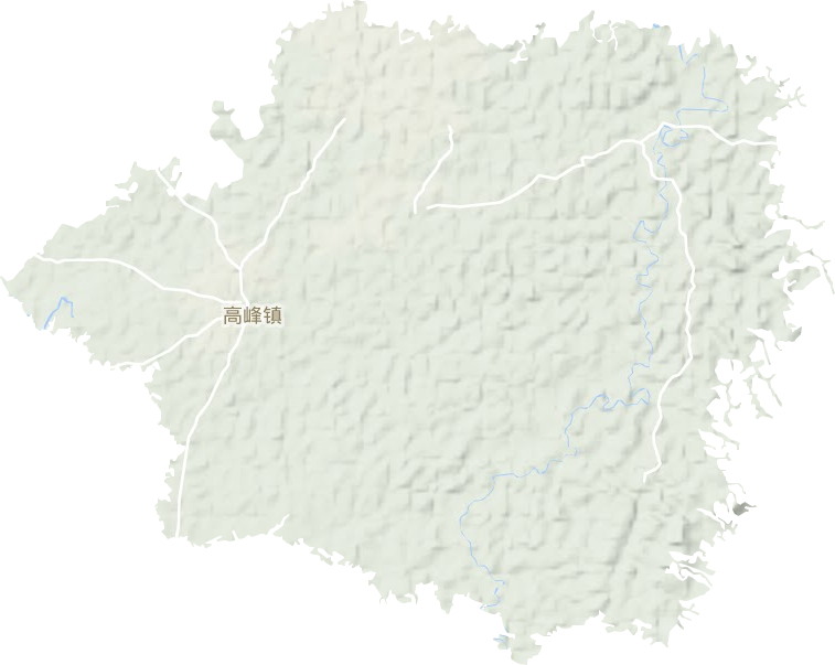 高峰镇地形地图
