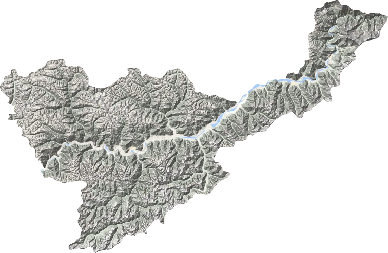 米林市地形地图