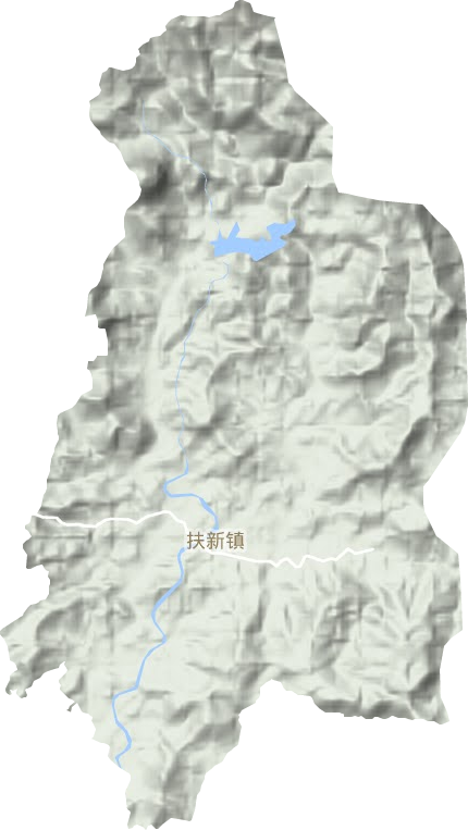 扶新镇地形地图