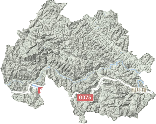 阳圩镇地形地图