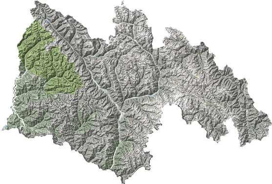 察隅县地形地图