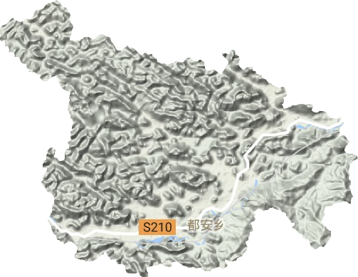 都安乡地形地图