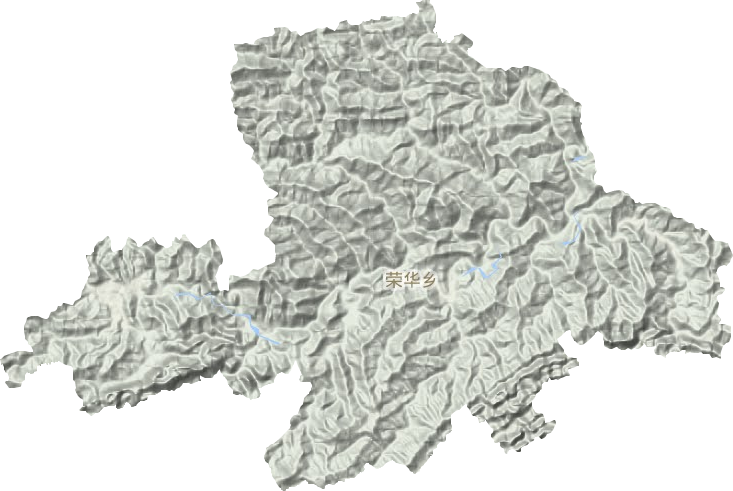 荣华乡地形地图