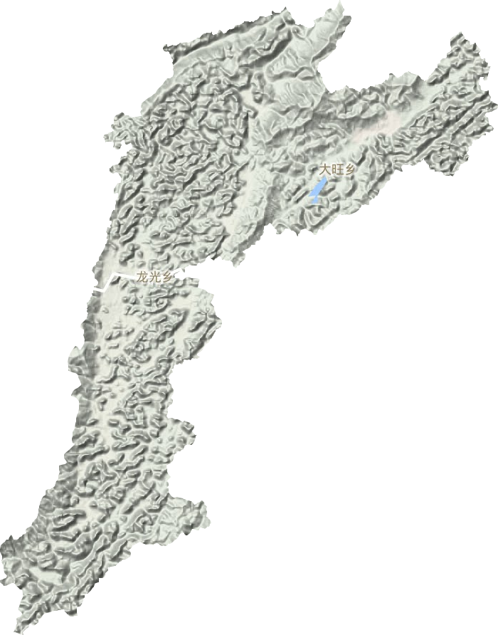 龙光乡地形地图