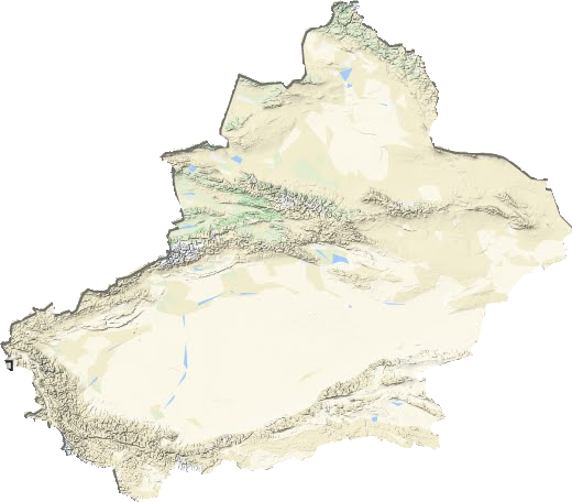 新疆维吾尔自治区地形地图