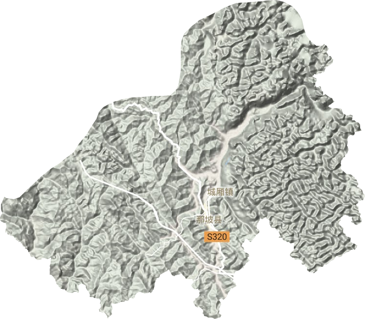 城厢镇地形地图