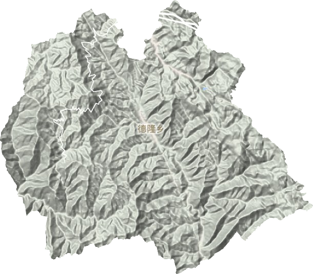德隆乡地形地图
