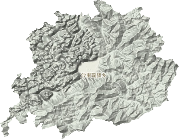 沙里瑶族乡地形地图