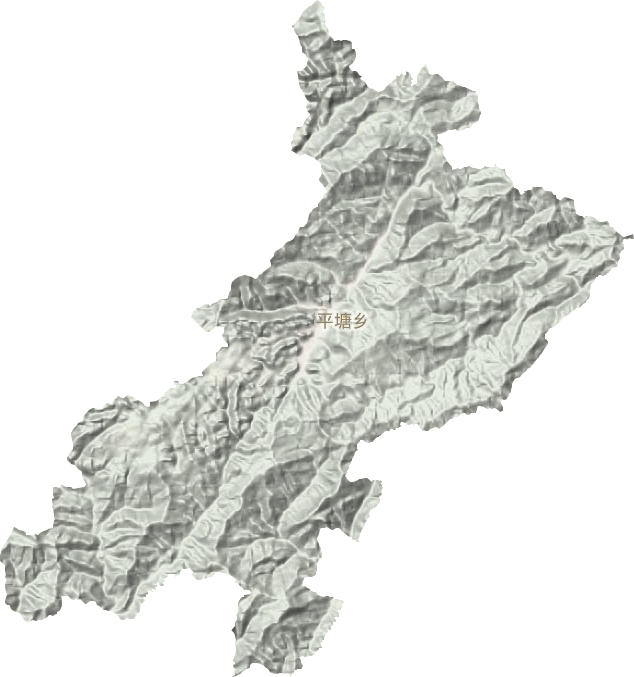平塘乡地形地图