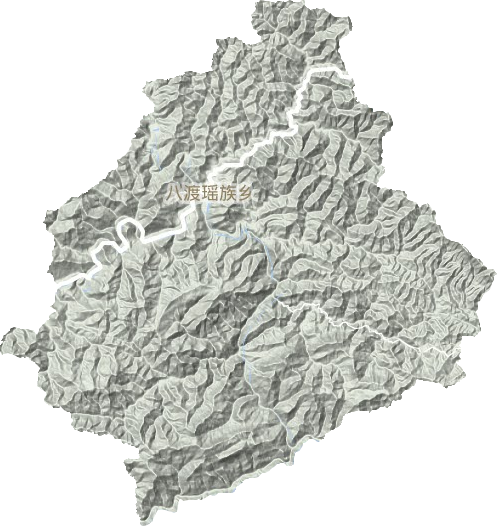 八渡瑶族乡地形地图