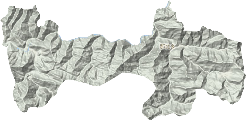 那比乡地形地图