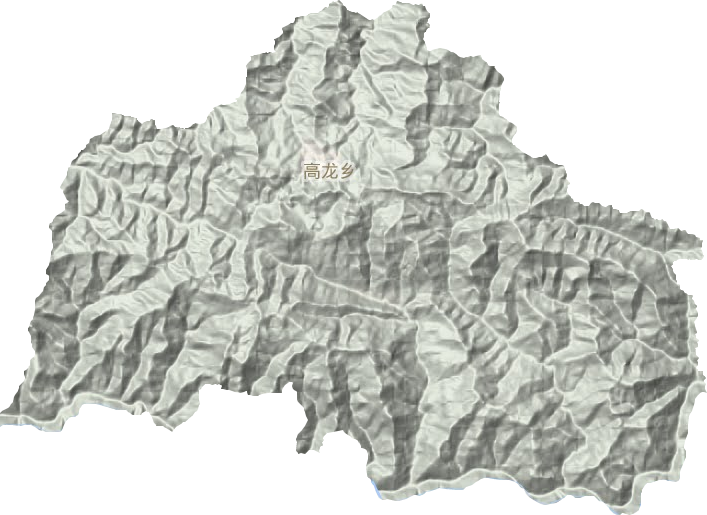 高龙乡地形地图