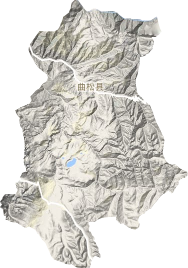 曲松县地形地图