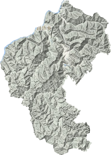 百乐乡地形地图