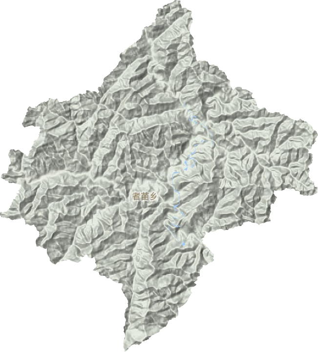 者苗乡地形地图