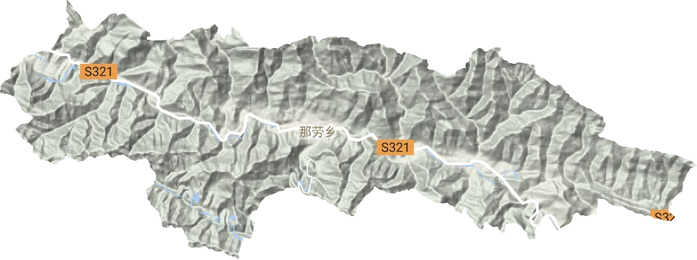 那劳镇地形地图