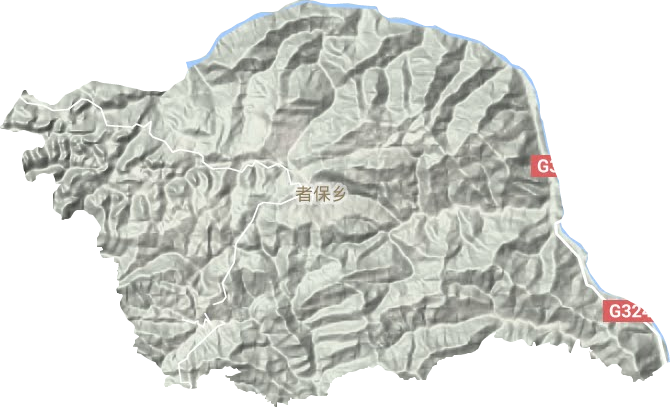 者保乡地形地图