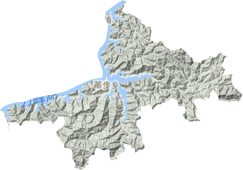 革步乡地形地图