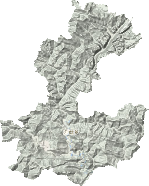 介廷乡地形地图