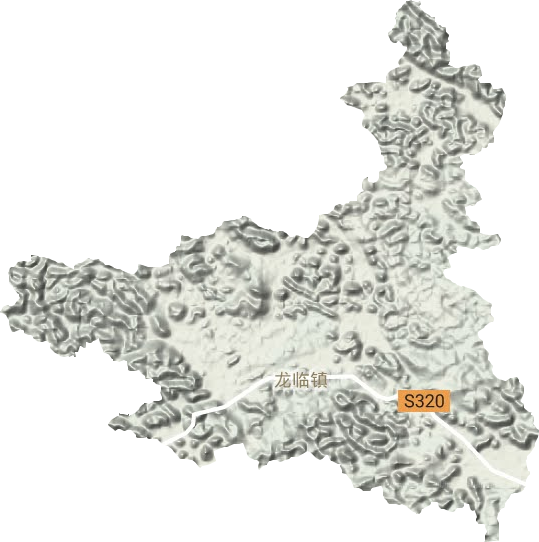 龙临镇地形地图
