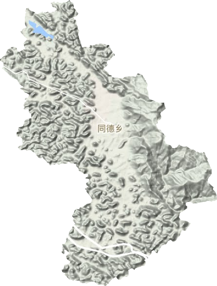 同德乡地形地图