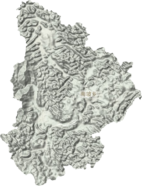 南坡乡地形地图