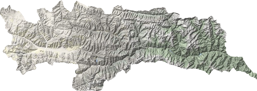 隆子县地形地图